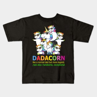 Dadacorn Like Normal Dad Only Cooler Personalized Kids T-Shirt